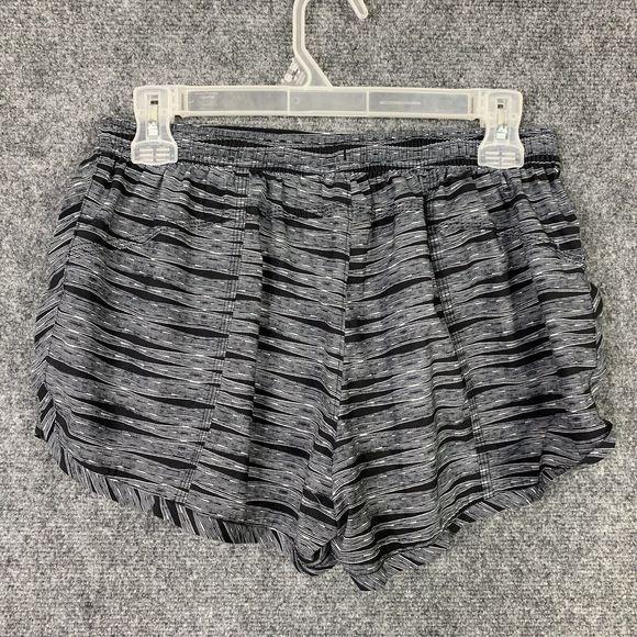 Athleta Running Shorts Women S Gray Black Pockets - Picture 4 of 7